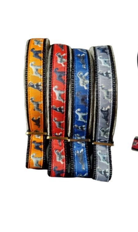 Schnauzer Pattern Martingale Collar - Adjustable size 24 - 44cm image 0
